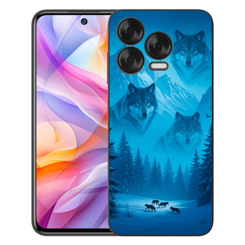 Gelový kryt mmCase na ZTE Blade V70 Vita - vlčí smečka
