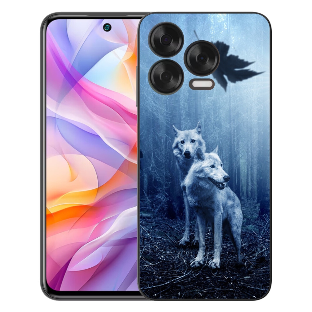 Gelový kryt mmCase na ZTE Blade V70 Vita - vlci v lese
