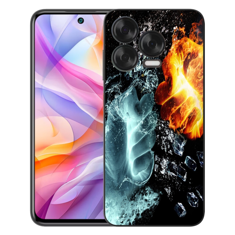 Gelový kryt mmCase na ZTE Blade V70 Vita - voda a oheň