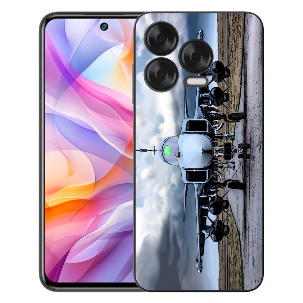 Gelový kryt mmCase na ZTE Blade V70 Vita - vojenské letadlo