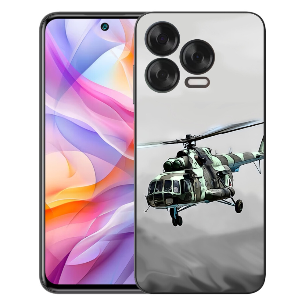 Gelový kryt mmCase na ZTE Blade V70 Vita - vojenský vrtulník