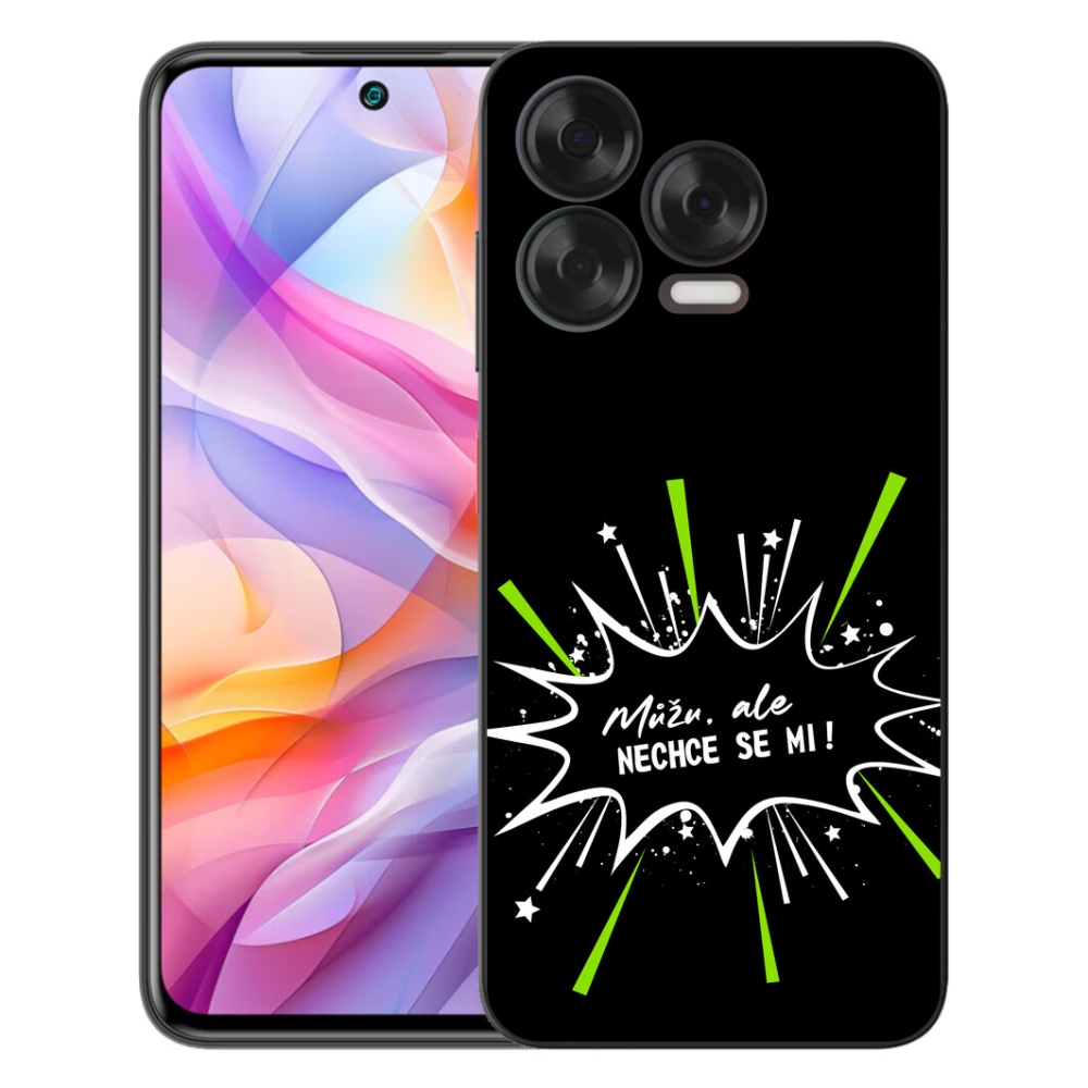 Gelový kryt mmCase na ZTE Blade V70 Vita - vtipný text 11 černé pozadí