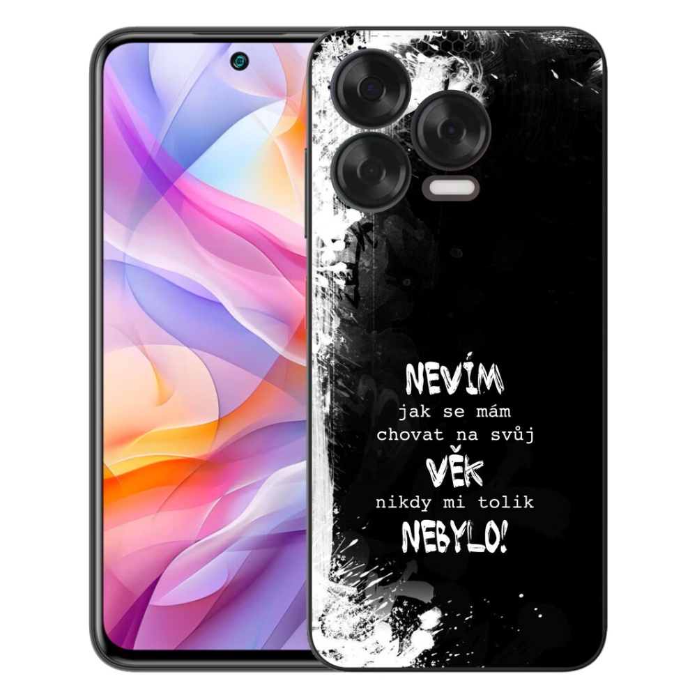 Gelový kryt mmCase na ZTE Blade V70 Vita - vtipný text 14 černé pozadí