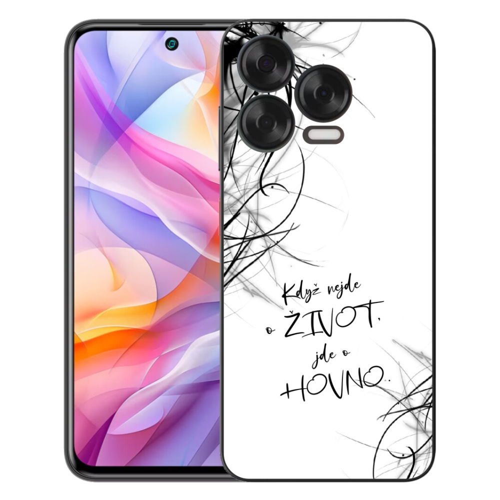 Gelový kryt mmCase na ZTE Blade V70 Vita - vtipný text 16 bílé pozadí