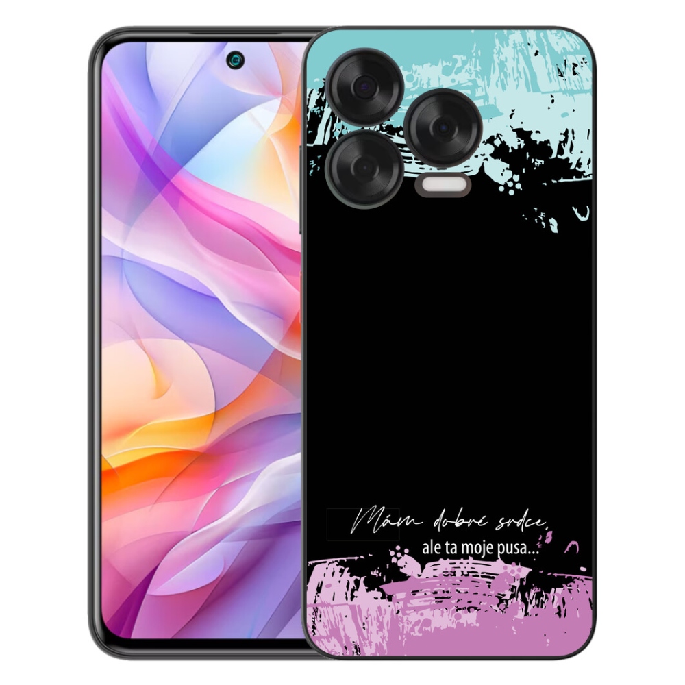Gelový kryt mmCase na ZTE Blade V70 Vita - vtipný text 3 černé pozadí
