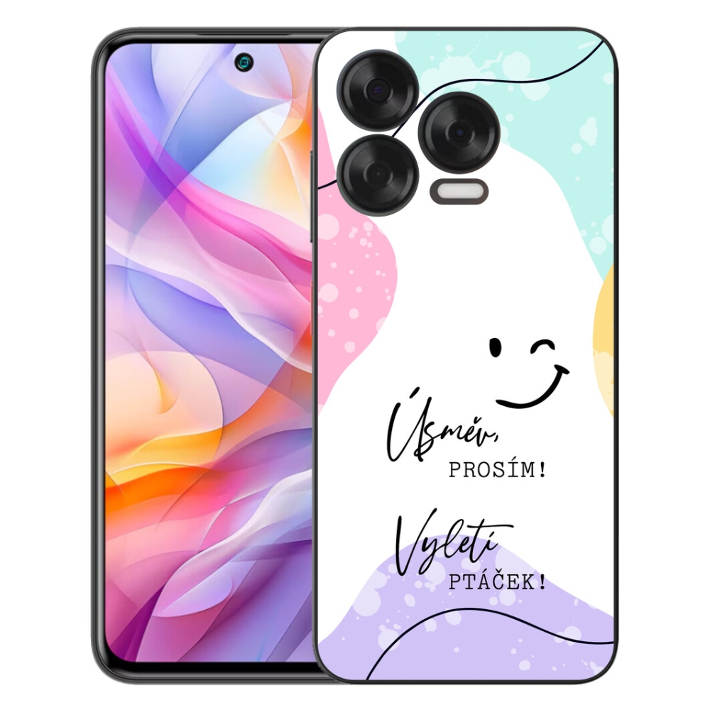 Gelový kryt mmCase na ZTE Blade V70 Vita - vtipný text 4 bílé pozadí