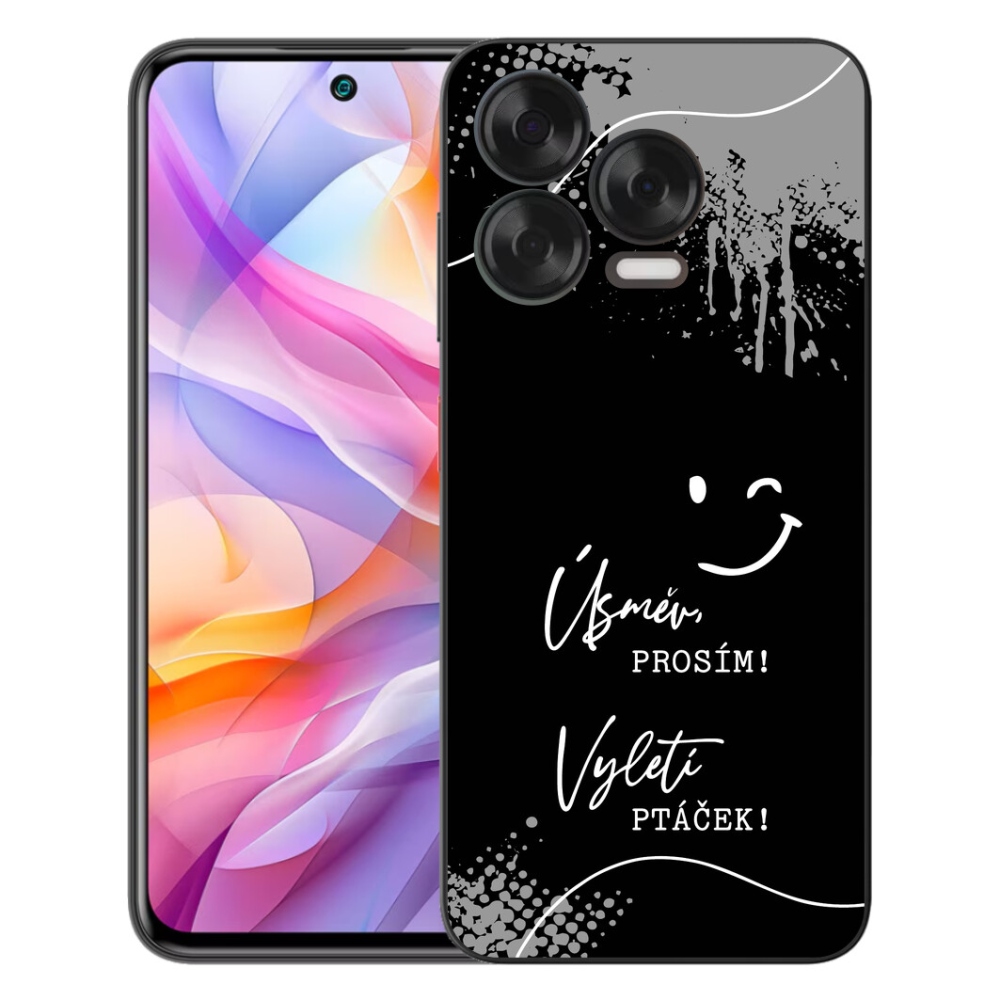Gelový kryt mmCase na ZTE Blade V70 Vita - vtipný text 4 černé pozadí