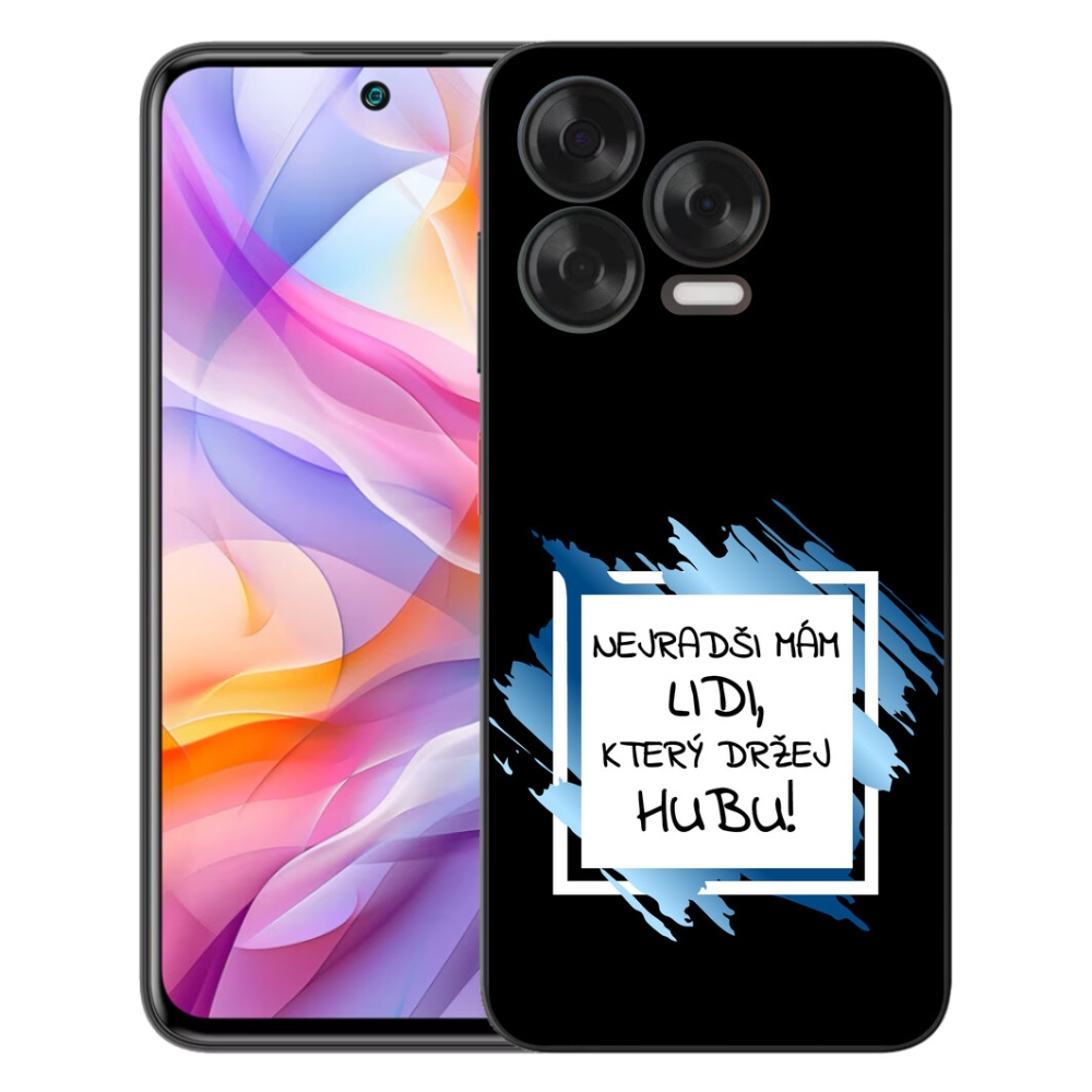 Gelový kryt mmCase na ZTE Blade V70 Vita - vtipný text 7 bíločerné pozadí