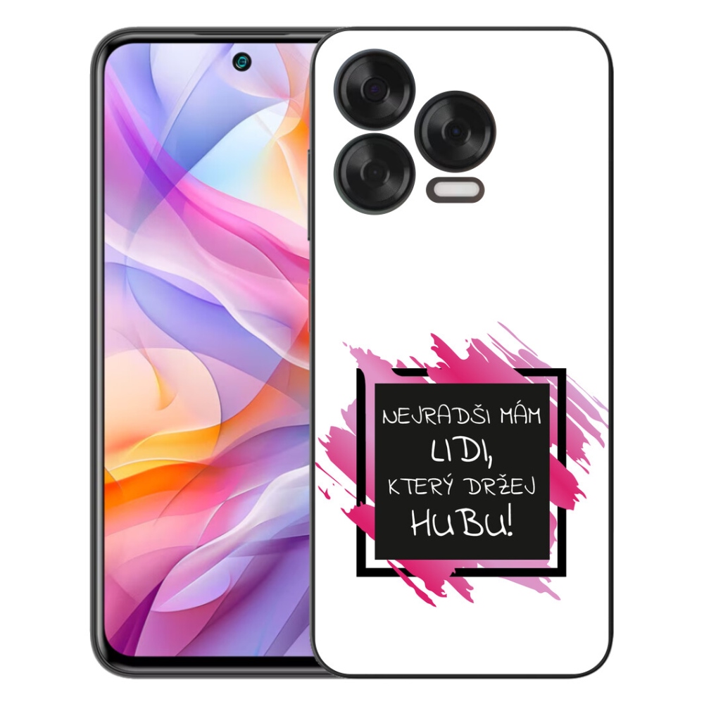 Gelový kryt mmCase na ZTE Blade V70 Vita - vtipný text 7 černobílé pozadí
