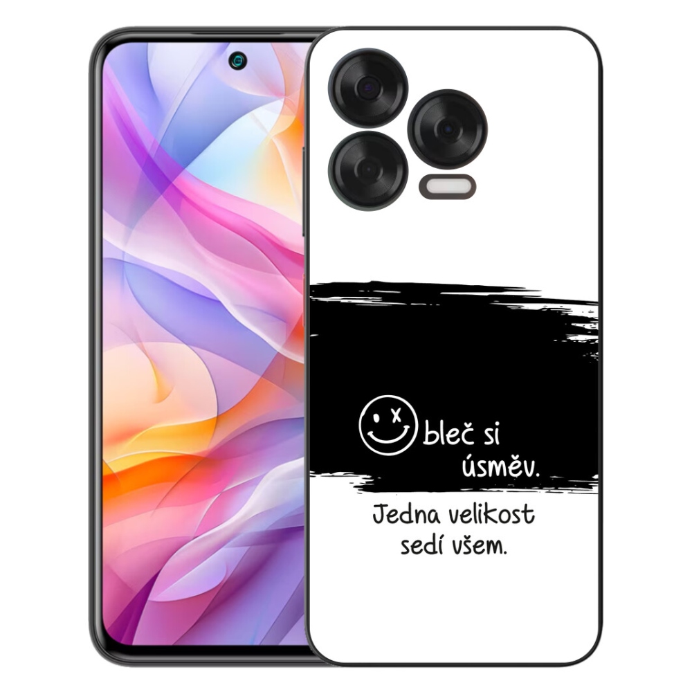Gelový kryt mmCase na ZTE Blade V70 Vita - vtipný text 8 černobílé pozadí