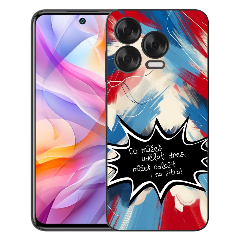Gelový kryt mmCase na ZTE Blade V70 Vita - vtipný text 9 černé pozadí