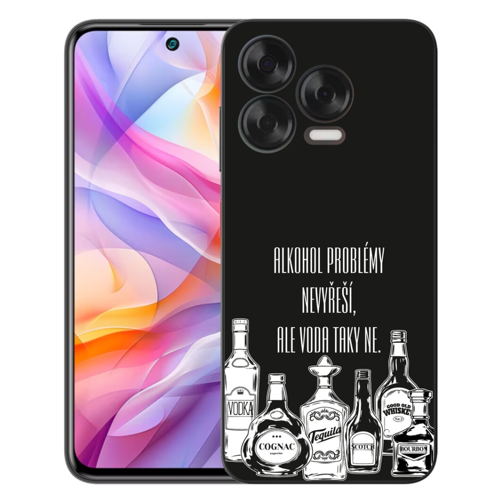 Gelový kryt mmCase na ZTE Blade V70 Vita - vtipný text černé pozadí