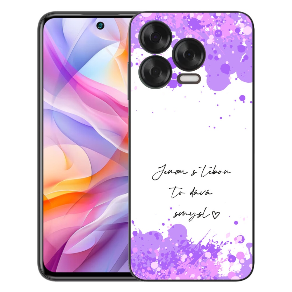 Gelový kryt mmCase na ZTE Blade V70 Vita - zamilovaný text bílé pozadí