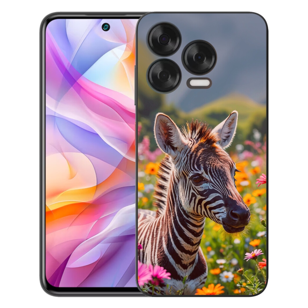Gelový kryt mmCase na ZTE Blade V70 Vita - zebra na louce