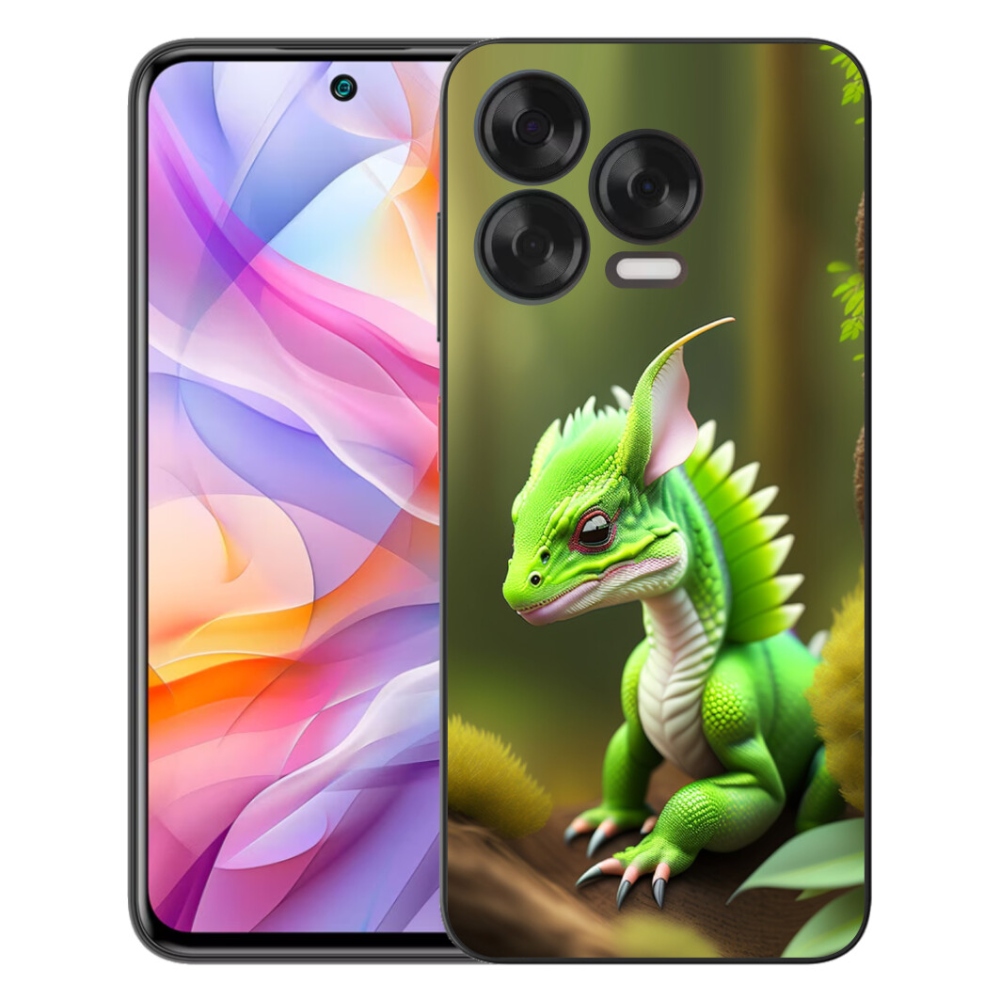 Gelový kryt mmCase na ZTE Blade V70 Vita - zelený dráček