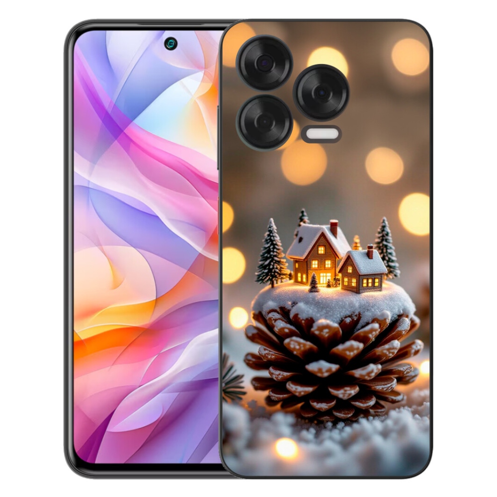 Gelový kryt mmCase na ZTE Blade V70 Vita - zimní vesnička