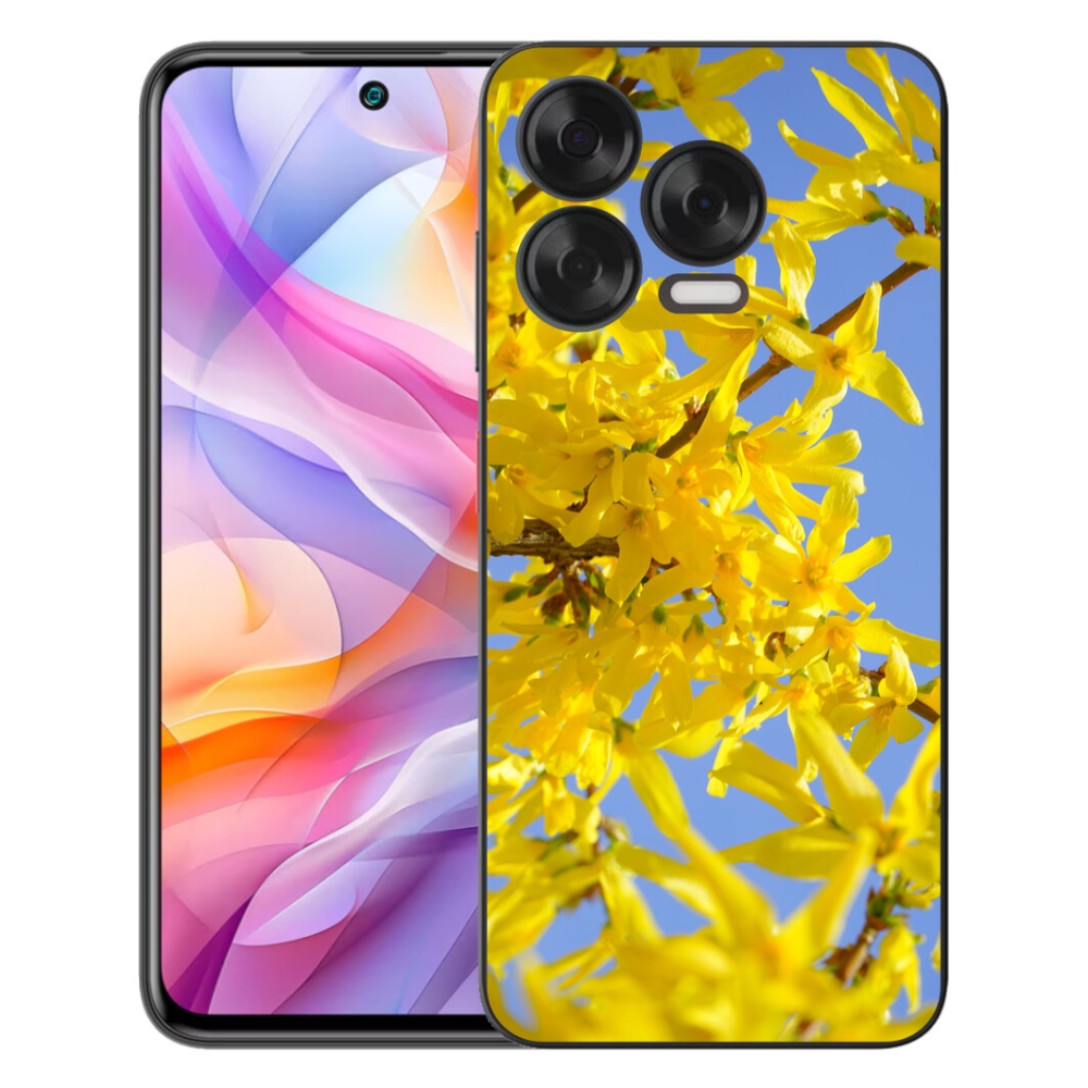 Gelový kryt mmCase na ZTE Blade V70 Vita - žluté květy