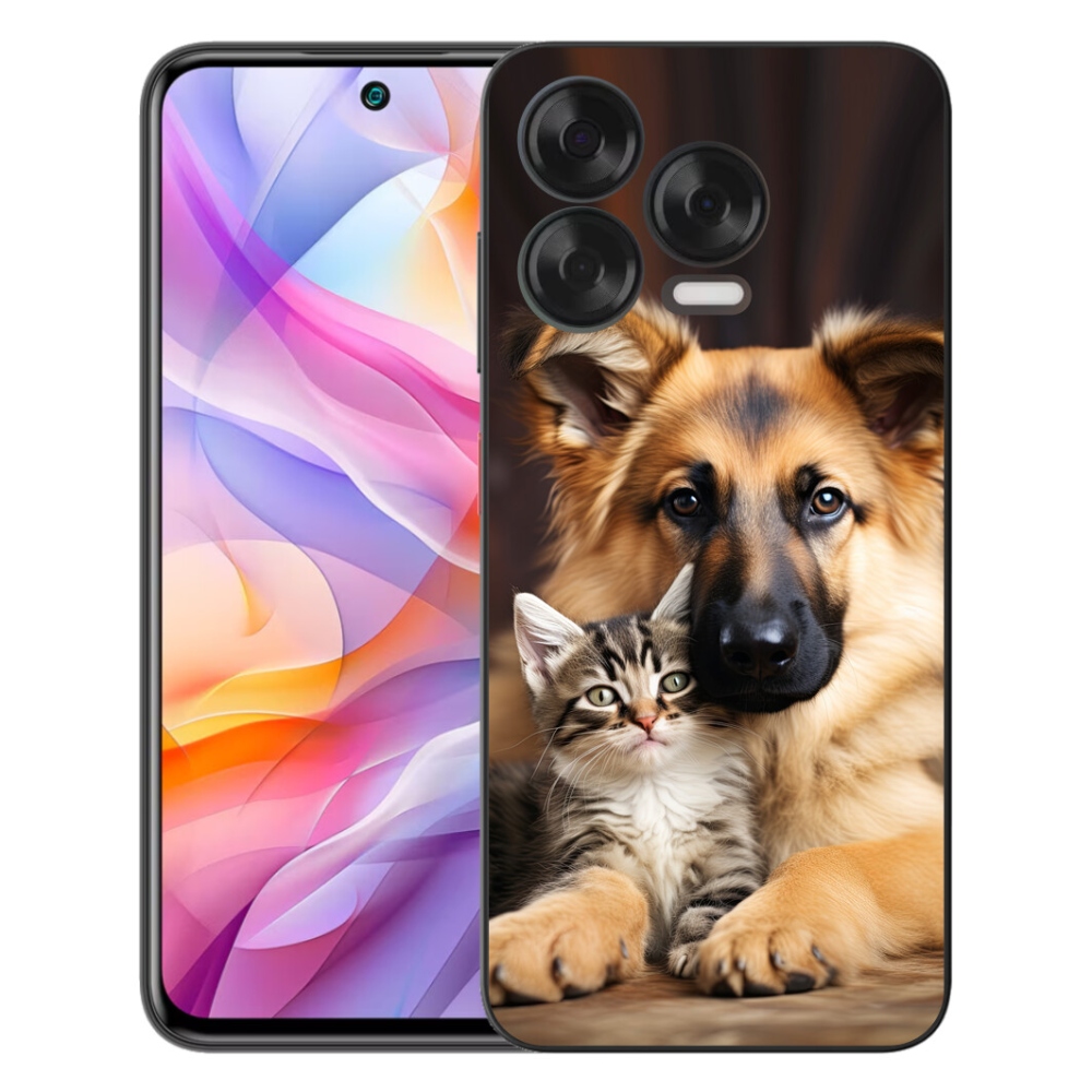 Gelový kryt mmCase na ZTE Blade V70 Vita - zvířecí přátelství