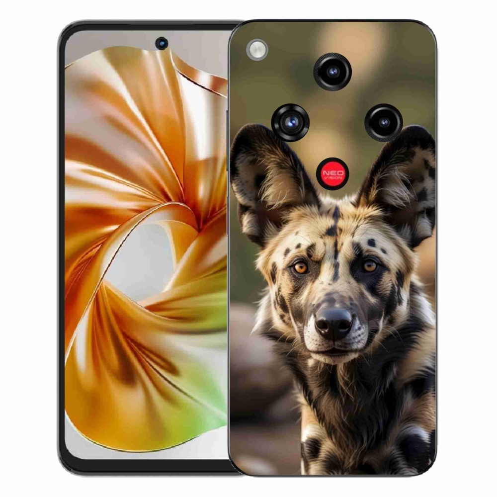 Gelový kryt mmCase na ZTE Nubia Focus 2 - africký divoký pes