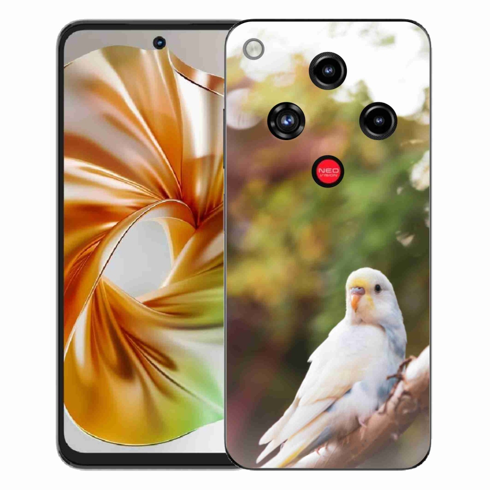 Gelový kryt mmCase na ZTE Nubia Focus 2 - andulka bílá