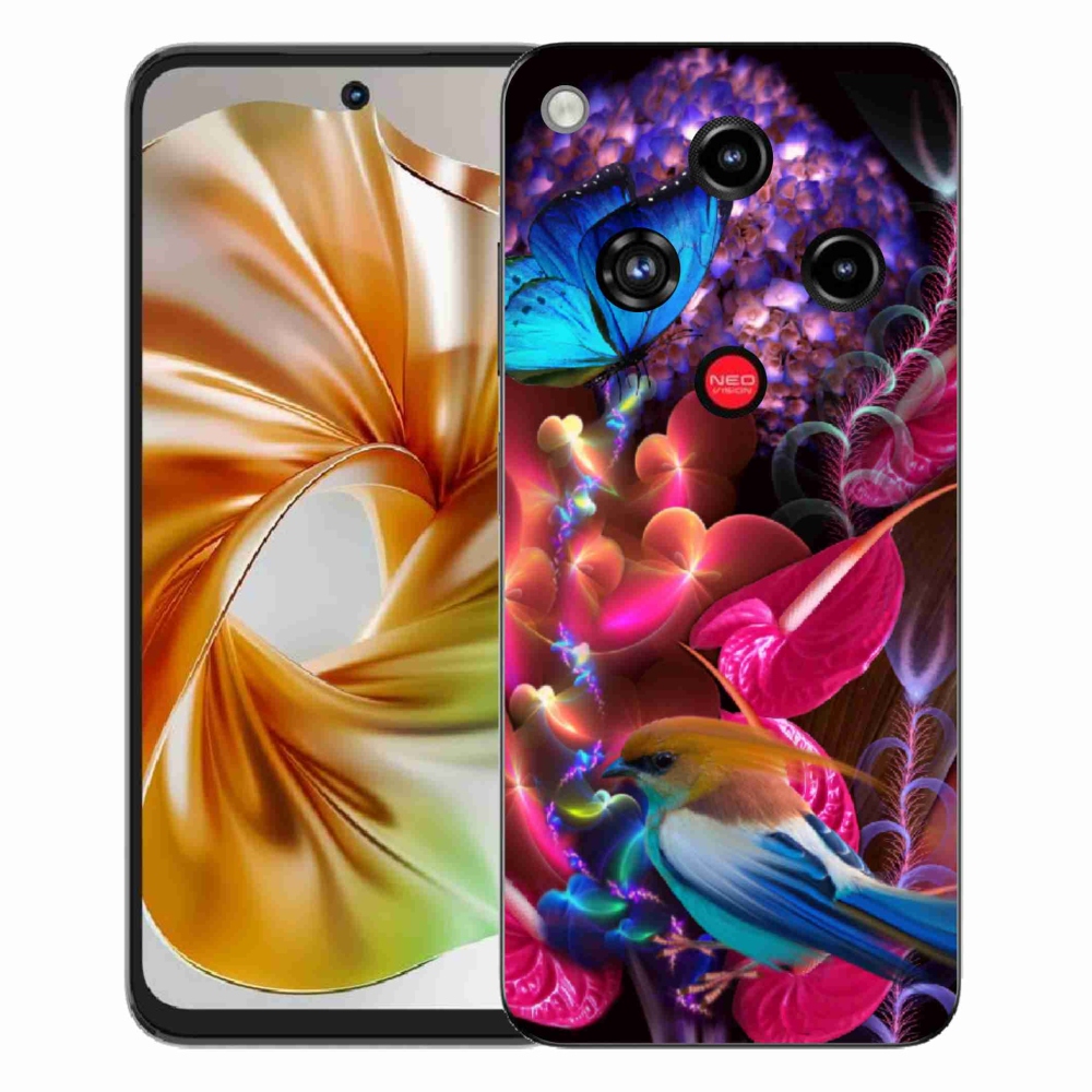 Gelový kryt mmCase na ZTE Nubia Focus 2 - barevné květiny
