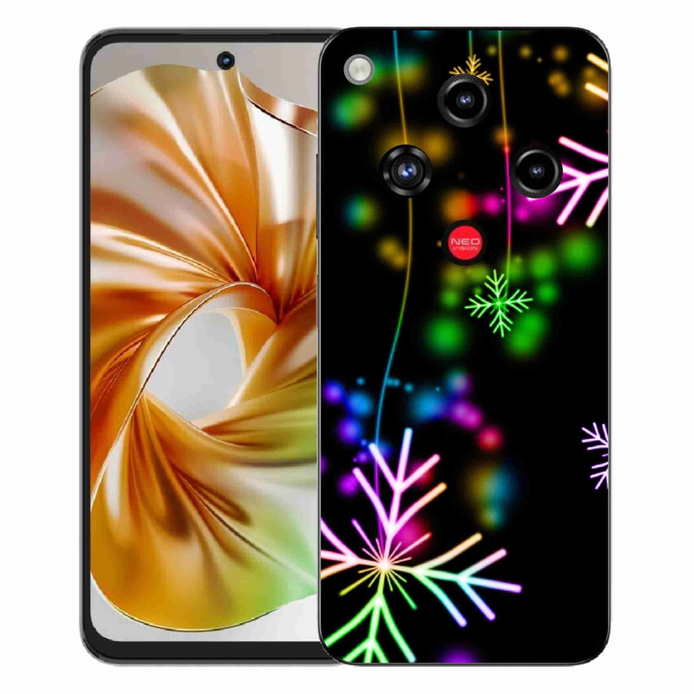 Gelový kryt mmCase na ZTE Nubia Focus 2 - barevné vločky