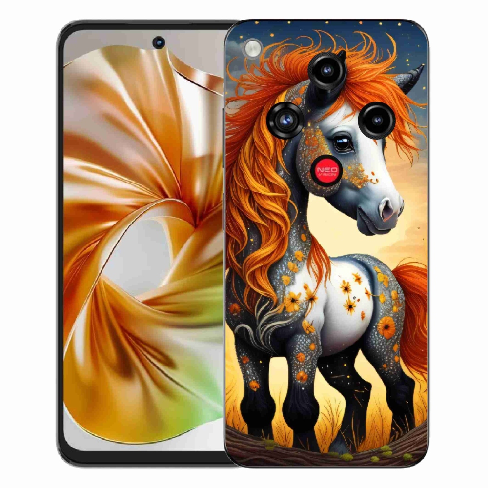 Gelový kryt mmCase na ZTE Nubia Focus 2 - barevný poník
