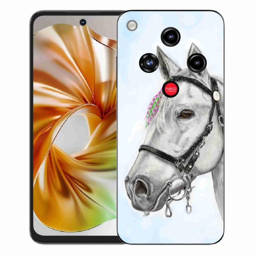Gelový kryt mmCase na ZTE Nubia Focus 2 - bílý kůň 1