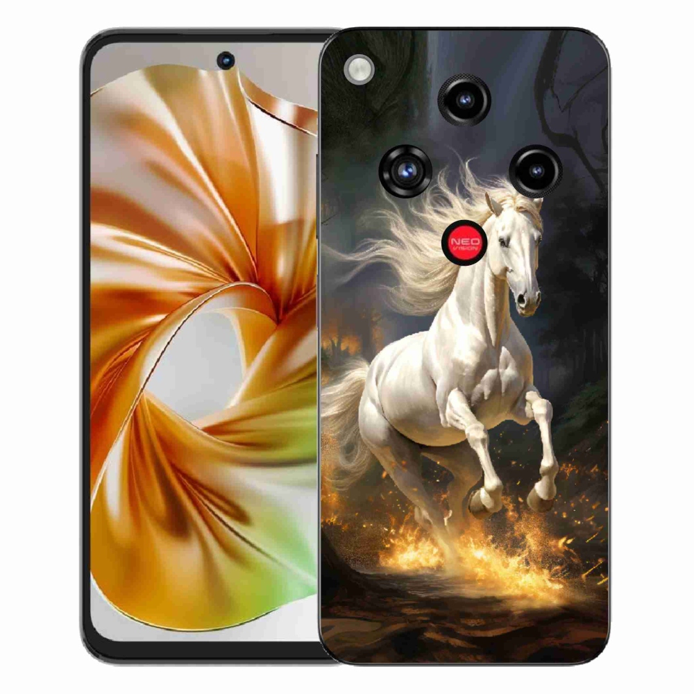 Gelový kryt mmCase na ZTE Nubia Focus 2 - bílý kůň 2