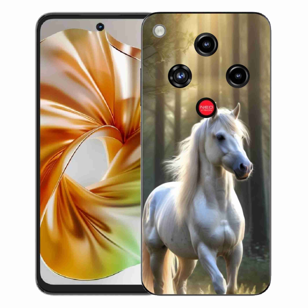 Gelový kryt mmCase na ZTE Nubia Focus 2 - bílý kůň 3