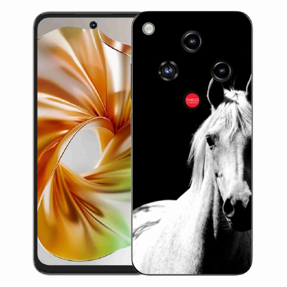 Gelový kryt mmCase na ZTE Nubia Focus 2 - bílý kůň 5