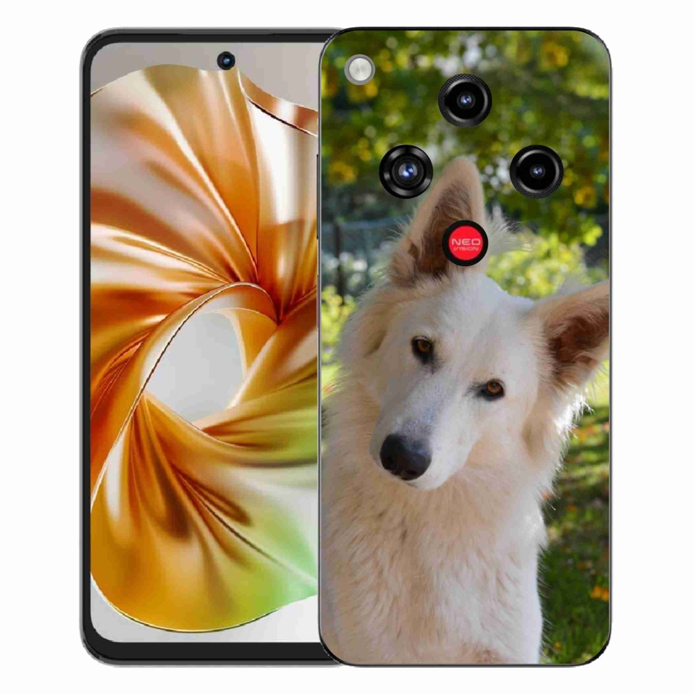 Gelový kryt mmCase na ZTE Nubia Focus 2 - bílý švýcarský ovčák 1