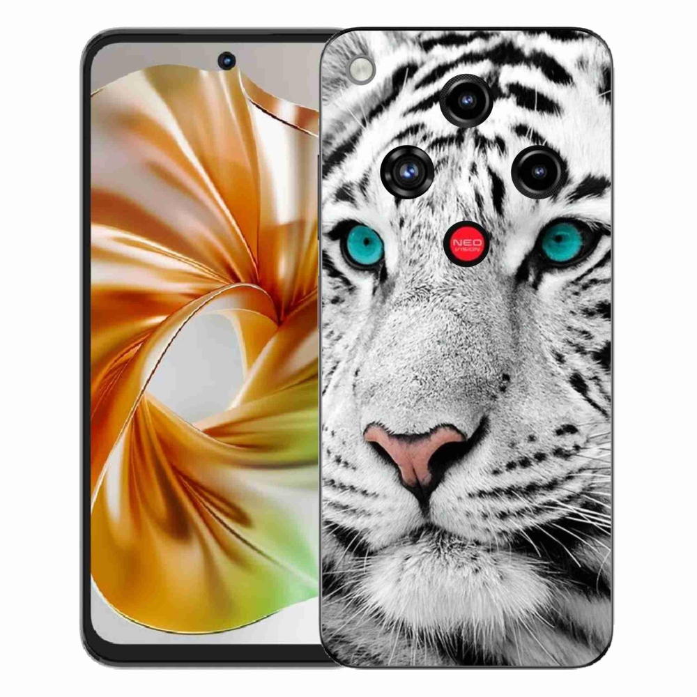 Gelový kryt mmCase na ZTE Nubia Focus 2 - bílý tygr