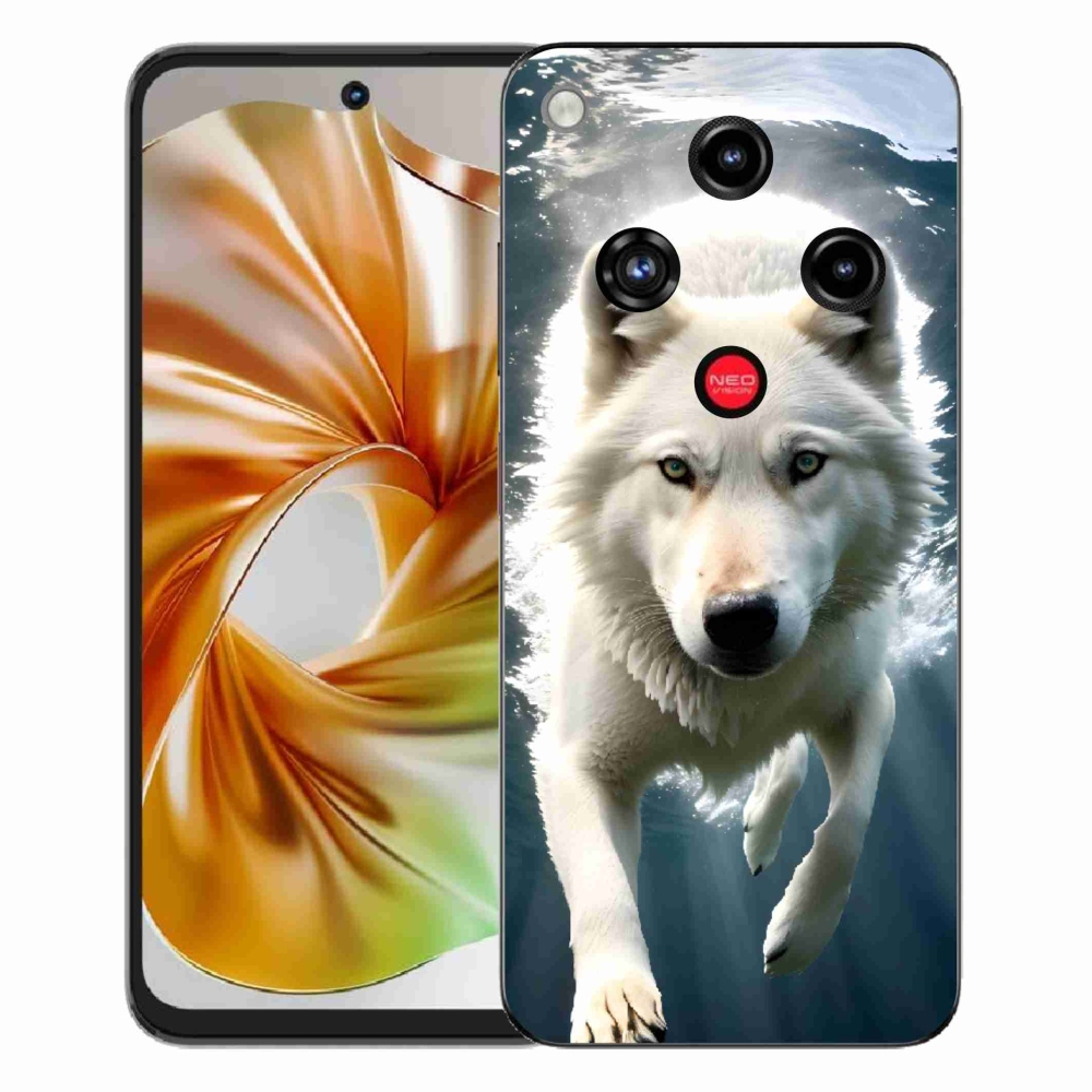 Gelový kryt mmCase na ZTE Nubia Focus 2 - bílý vlk