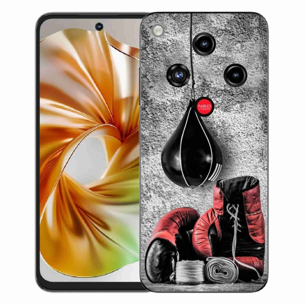 Gelový kryt mmCase na ZTE Nubia Focus 2 - boxovací pytel a rukavice