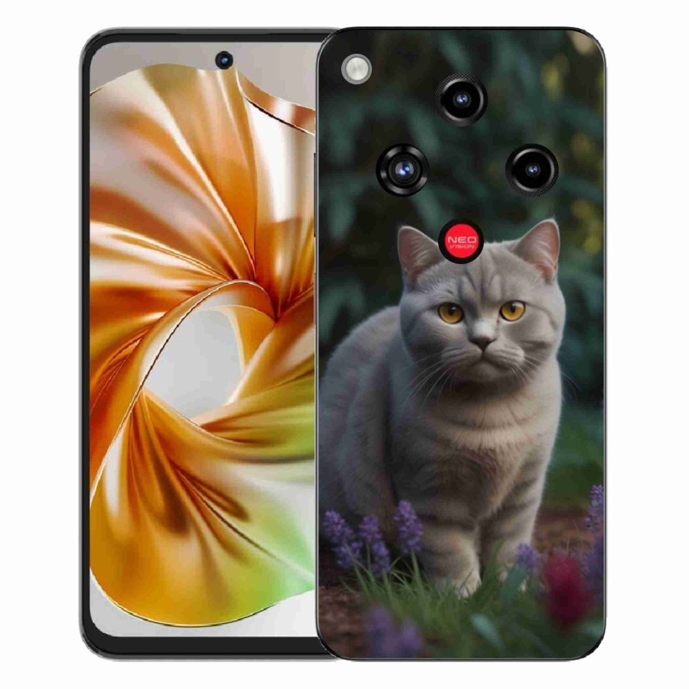 Gelový kryt mmCase na ZTE Nubia Focus 2 - britská kočka