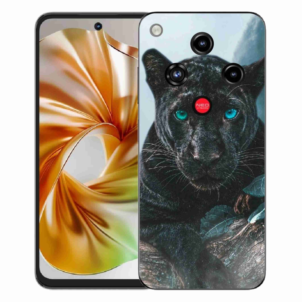 Gelový kryt mmCase na ZTE Nubia Focus 2 - černý panter