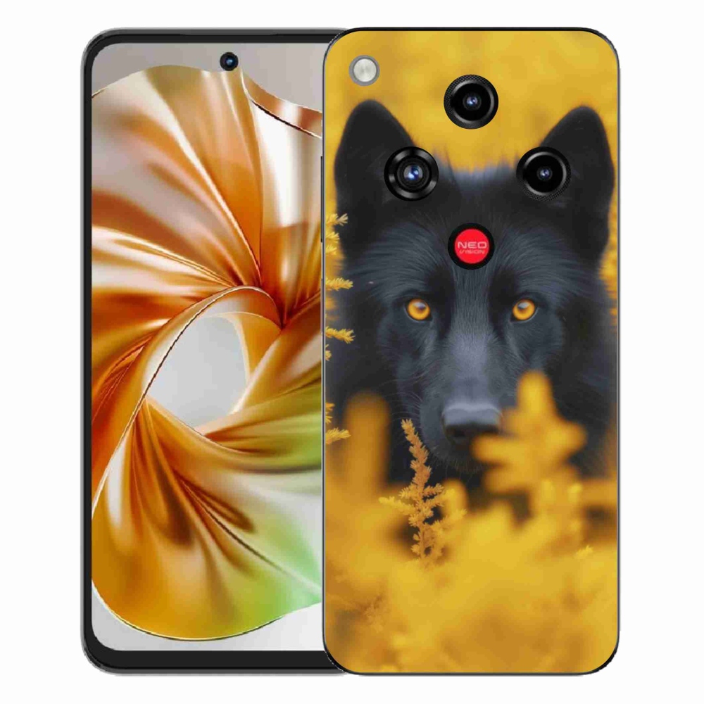 Gelový kryt mmCase na ZTE Nubia Focus 2 - černý vlk 2