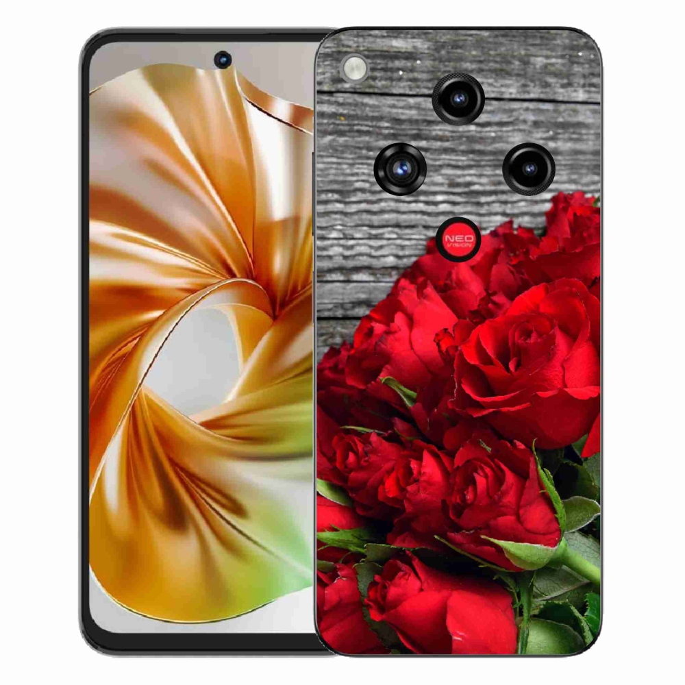 Gelový kryt mmCase na ZTE Nubia Focus 2 - červené růže