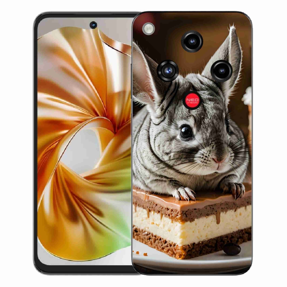 Gelový kryt mmCase na ZTE Nubia Focus 2 - činčila