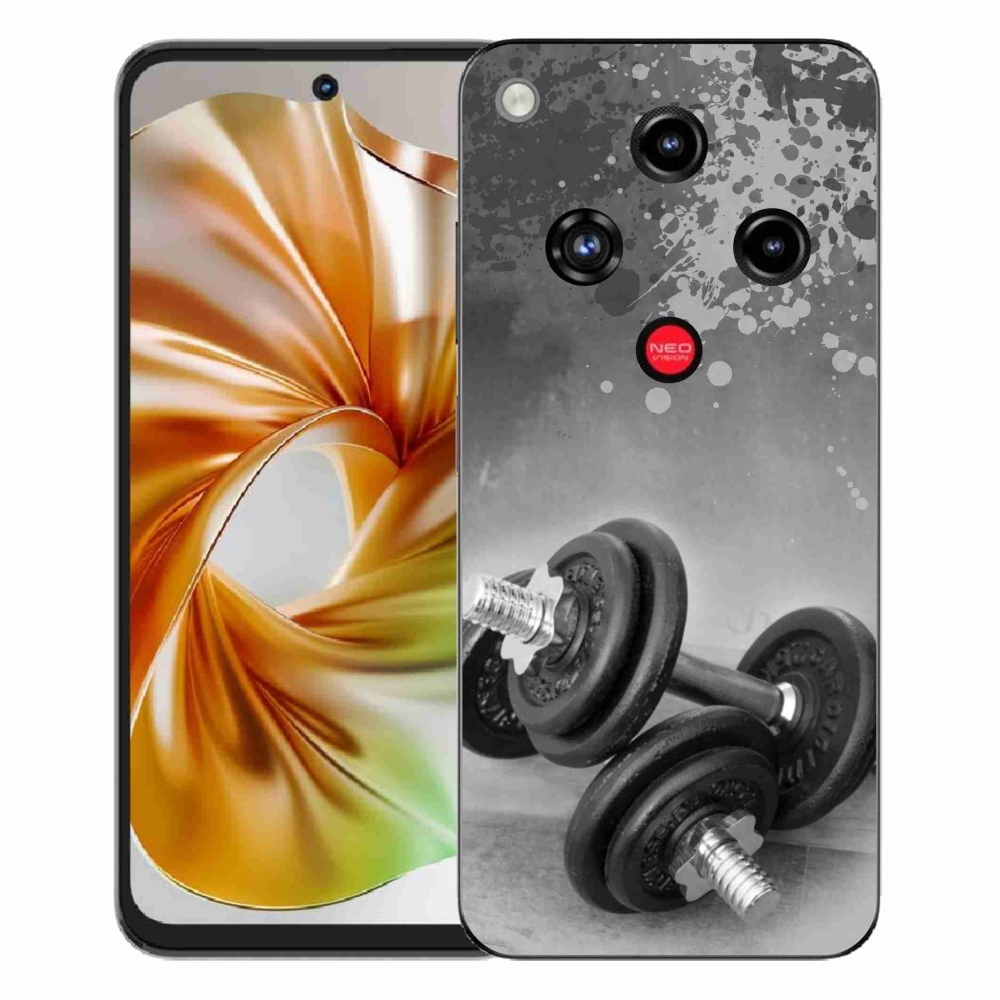 Gelový kryt mmCase na ZTE Nubia Focus 2 - činky 1