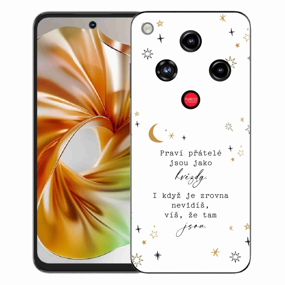 Gelový kryt mmCase na ZTE Nubia Focus 2 - citát 6 bílé pozadí