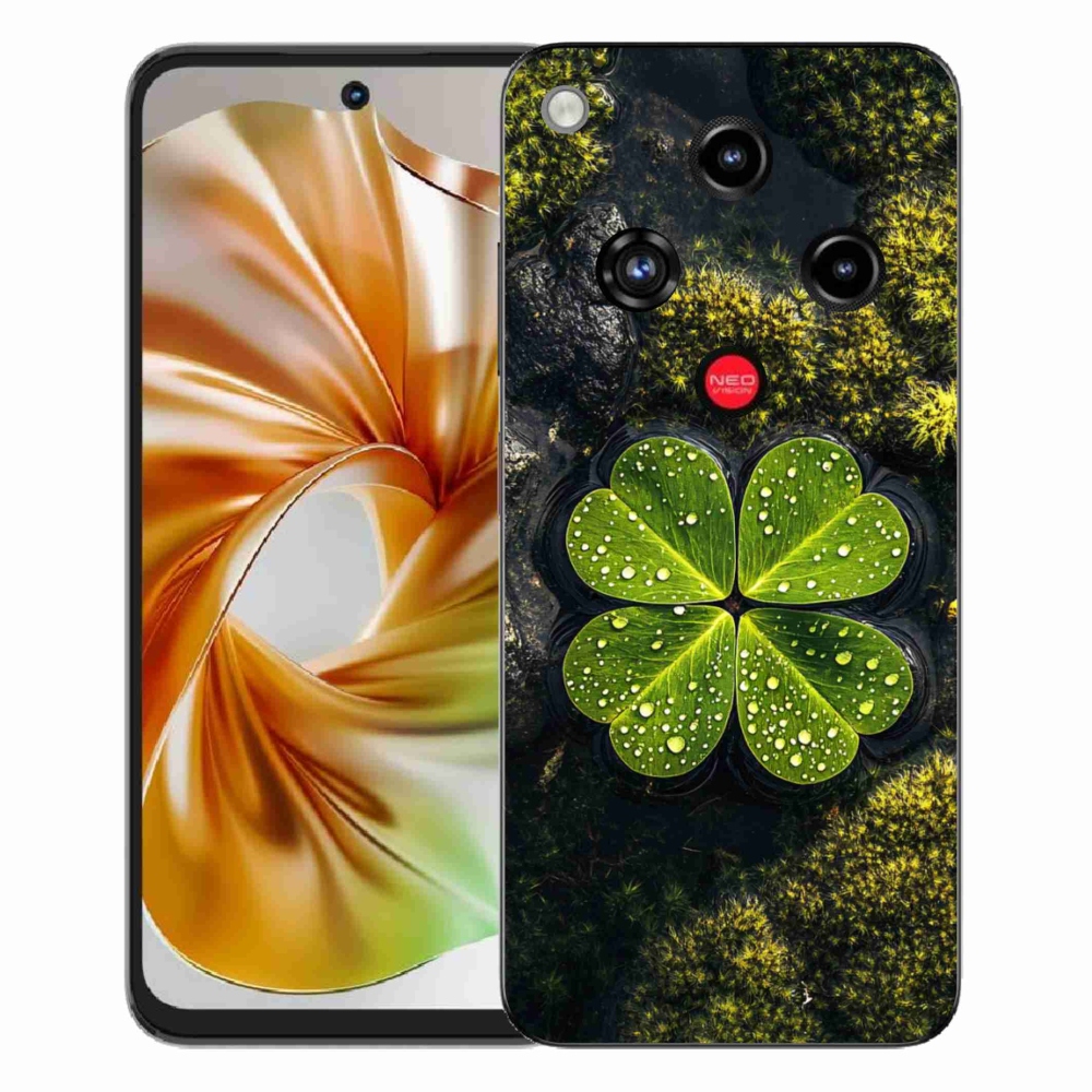 Gelový kryt mmCase na ZTE Nubia Focus 2 - čtyřlístek