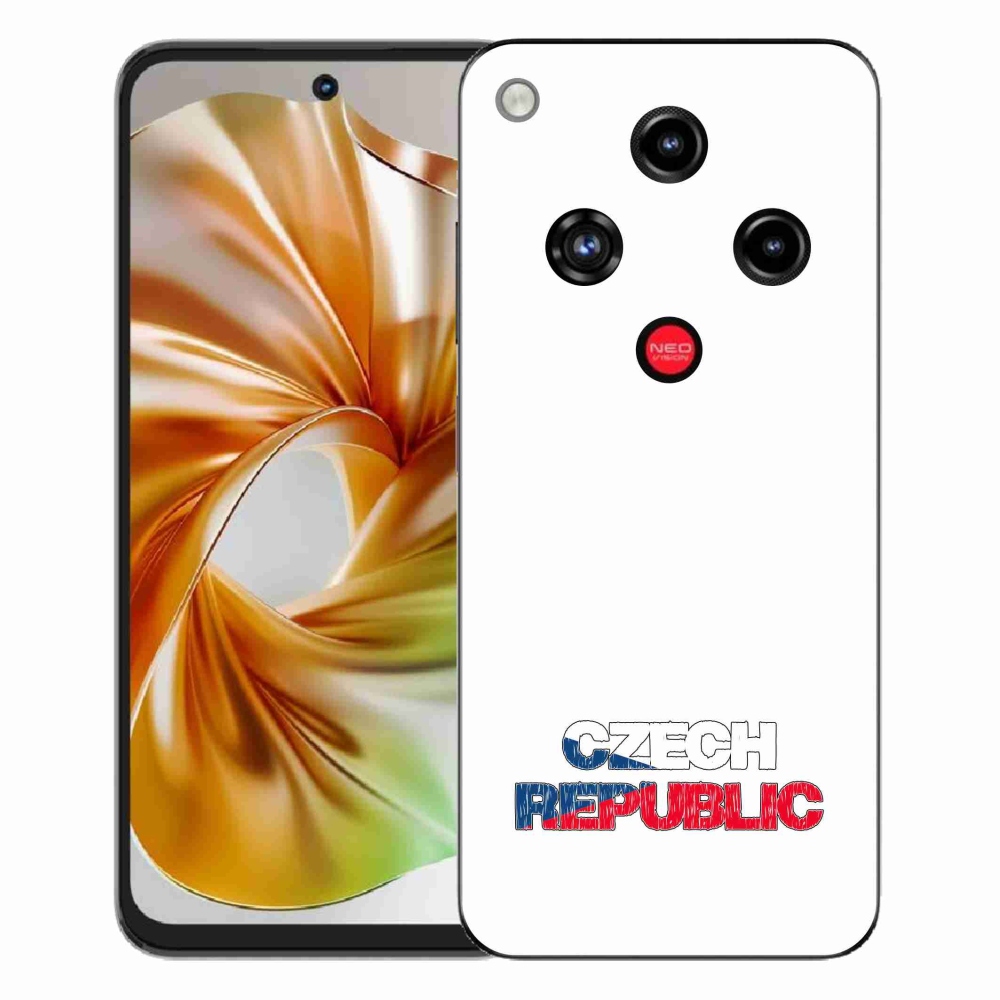 Gelový kryt mmCase na ZTE Nubia Focus 2 - Czech Republic bílé pozadí