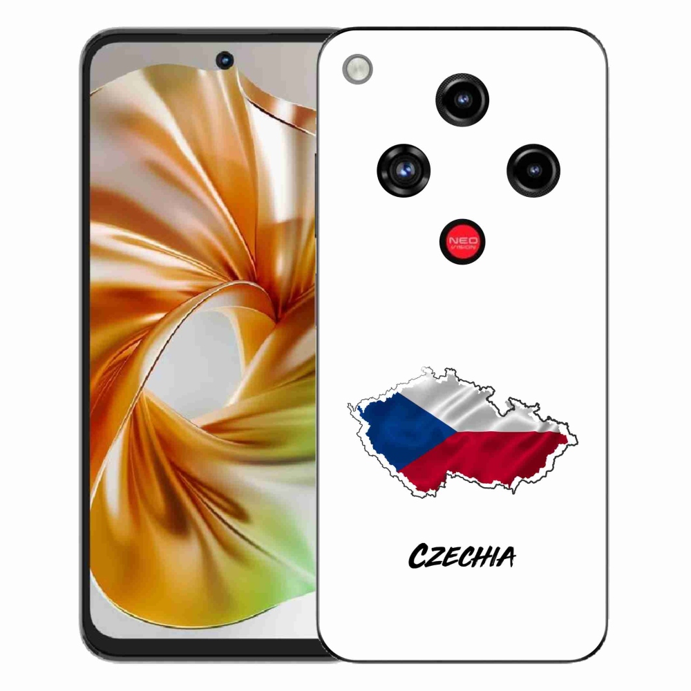 Gelový kryt mmCase na ZTE Nubia Focus 2 - Czechia bílé pozadí