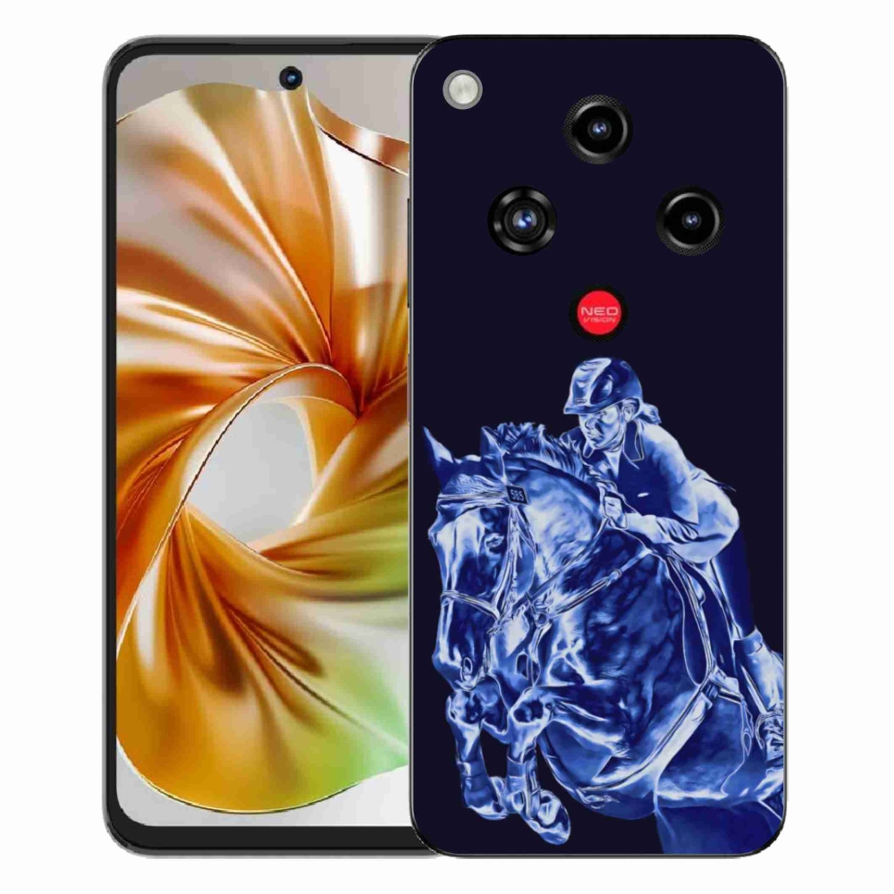 Gelový kryt mmCase na ZTE Nubia Focus 2 - dostihový kůň