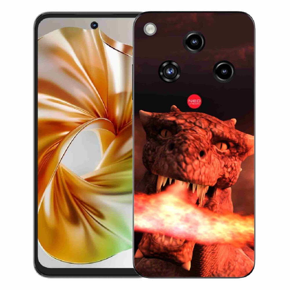 Gelový kryt mmCase na ZTE Nubia Focus 2 - drak