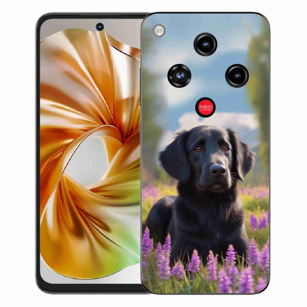 Gelový kryt mmCase na ZTE Nubia Focus 2 - elegantní černý retrívr