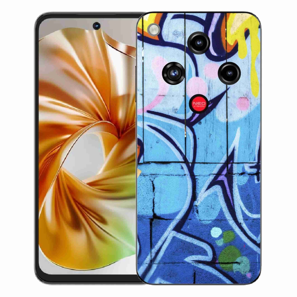 Gelový kryt mmCase na ZTE Nubia Focus 2 - graffiti