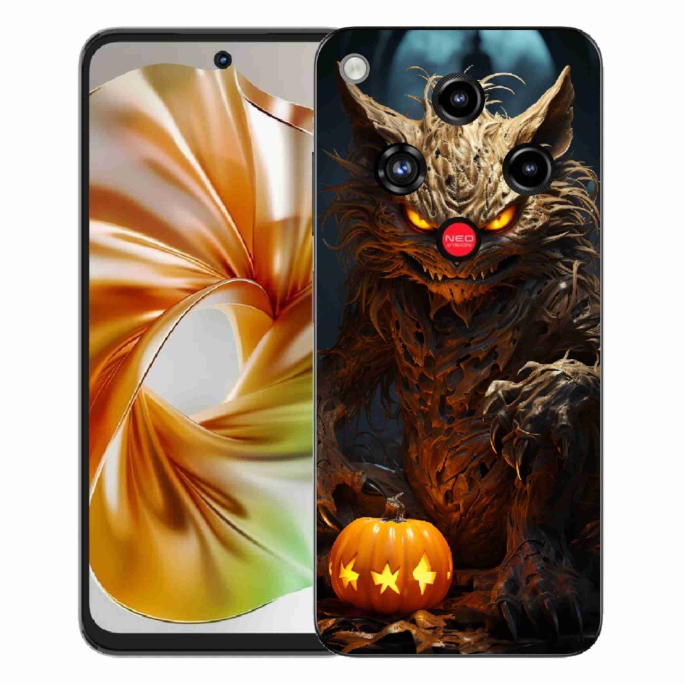 Gelový kryt mmCase na ZTE Nubia Focus 2 - halloweenská příšera